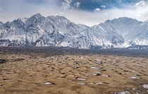 When it snows in the Desert - Skardu Pakistan by Tahir Kayani 