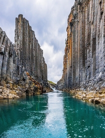 When Minecraft becomes reality One of those amazing basalt canyons in Iceland  - Insta glacionaut