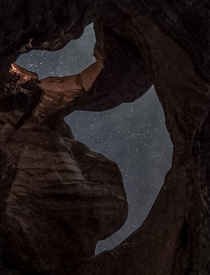 When you rotate a pic of Double Arch in Utah it looks like a semicolon 