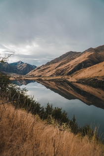 Where two worlds meet Moke Lake New Zealand 
