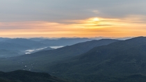 White Mountains of New Hampshire at Sunrise 