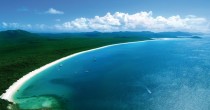 Whitehaven Beach Australia  OS xpost rAerialPorn