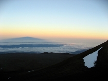 Why yes I have seen a mountain shadow  - Mauna Keas shadow over Hilo Big Island Hawaii spring 
