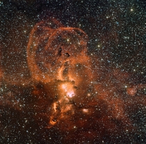 Wide Field Imager view of the star formation region NGC  