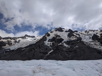 Wildfire-tarnished Tasman Glacier NZ x 