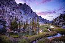 Willow Lake in the Eastern Sierra backcountry - by Blake DeBock Photography 