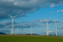 Wind generators near Altenstedt Germany 