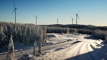 Wind power station in Sweden 