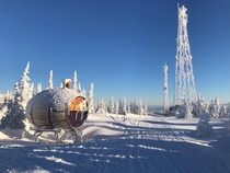 Winter day in Siberia Sheregesh ski resort - C today