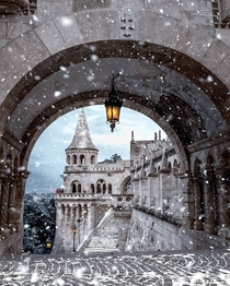Winter in Budapest Hungary