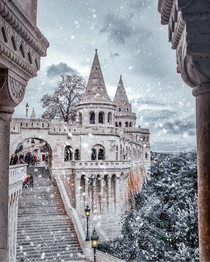 Winter in Budapest Hungary