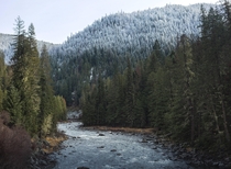 Winter is coming in a little late on the upper Lochsa in Idaho 