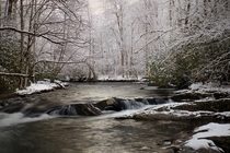 Winter on the Oconaluftee River Great Smoky Mountains National Park 