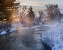 Winter Sunrise on the Creek Black Earth Wisconsin 