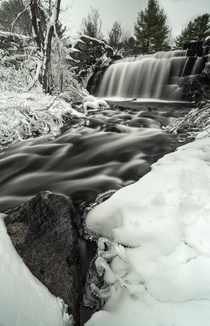 Winter Waterfall in Rhode Island