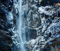 Winter waterfall Yosemite 