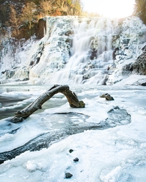 Winter wonderland Ithaca falls NY  IG trevorbelyea