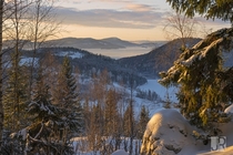 Wintertime in Hggvik Hga Kusten Sweden  by Johannes Rousseau