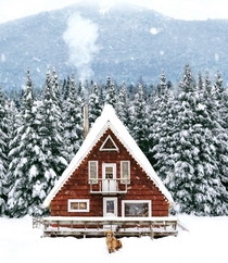 Wintery dream cabin - originally from insta