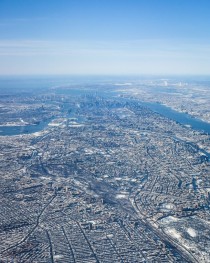 Wintery NYC Aerial - 