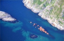 Wreck of the Russian Cruiser Murmansk Norway