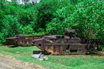 WWII Tanks left Abandoned on Peleliu Island Palau