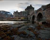 x The long abandoned castle of Eilean Donan