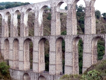 Xalpa Aqueduct in Tepotzotlan Mexico 