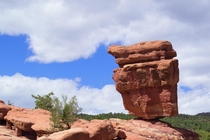 Ye ol Balancing Rock in Garden on the Gods park in Colorado Springs CO 
