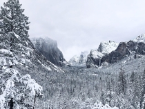 Yosemite in the winter 