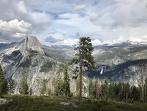 Yosemite Nat Park - Half Dome and Nevada Falls - May  
