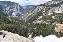 Yosemite National Park as seen from the top of Nevada Falls 