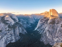 Yosemite National Park - View from the Glacier Point - Sunset June  