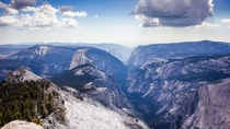 Yosemite valley and half dome from clouds rest California 