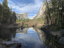 Yosemites Mirror Lake in Spring  