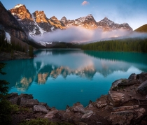 Your daily dose of Reddit lake Look at it Its beautiful Banff Canada of course 