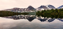 Ytre fiskelausvatnet lake in Troms Norway x 