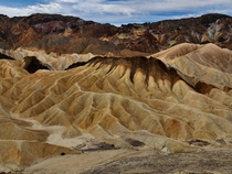 Zabriskie Point Badlands Death Valley California 