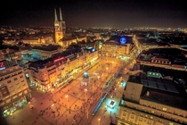 Zagreb Croatia at night