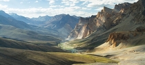 Zanskar Valley in the northern part of India 