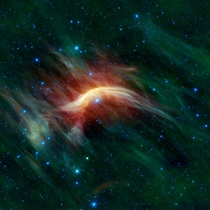 Zeta Ophiuchi -- A Runaway Star Plowing Through Space Dust 