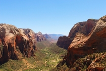 Zion National Park as seen from Angels Landing 
